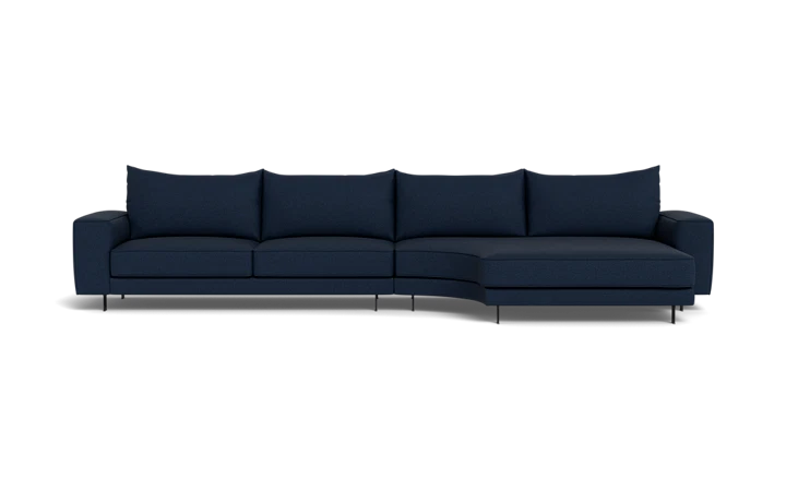 Samba Double Day sofa med rund chaiselong rund og Rio arm